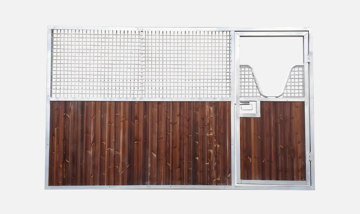 horse stable full gate wall